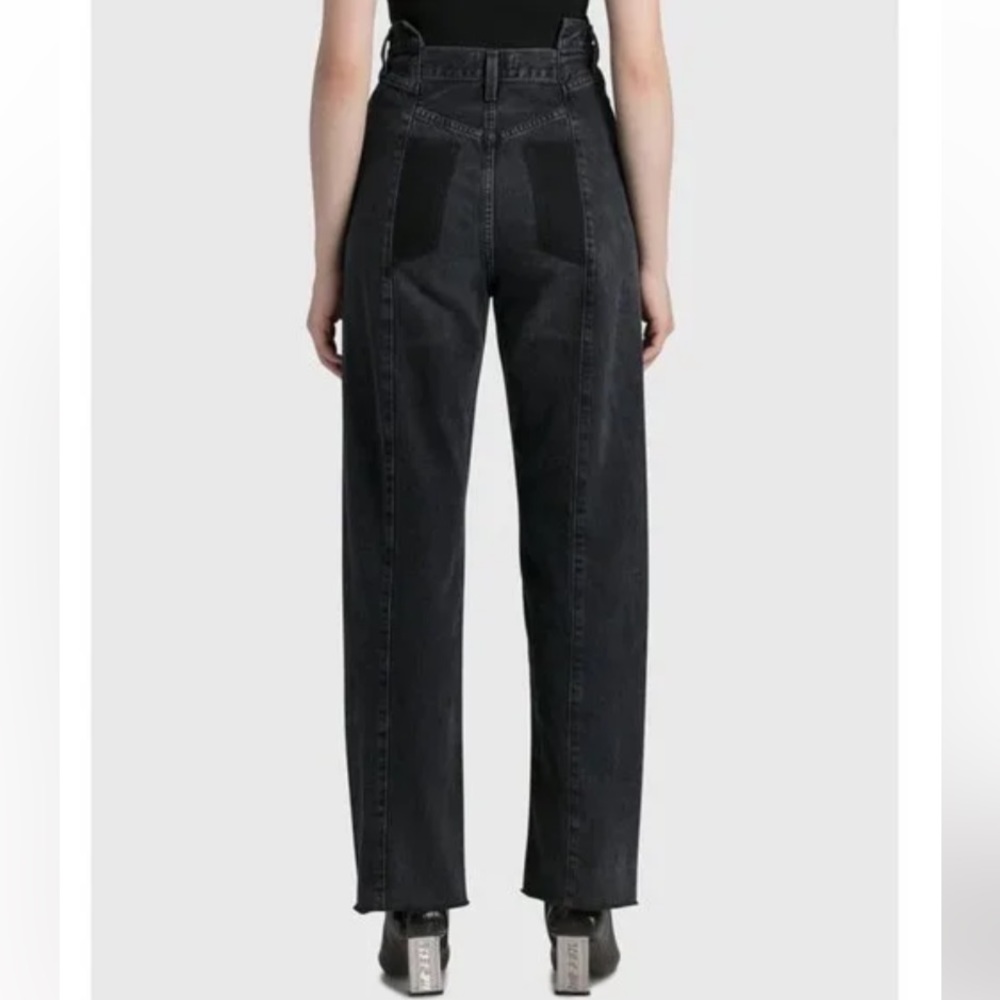 AGOLDE Pieced Angled Black Jeans Size 32 - Picture 2 of 13